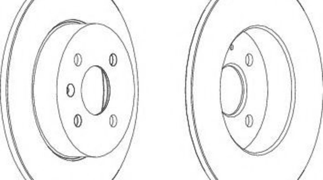 Disc frana OPEL COMBO Tour (2001 - 2016) FERODO DDF1313C piesa NOUA