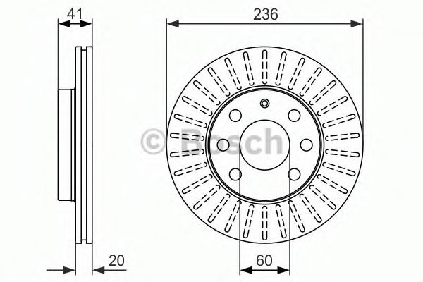 Disc frana OPEL CORSA B (73, 78, 79) (1993 - 2002) BOSCH 0 986 479 840 piesa NOUA