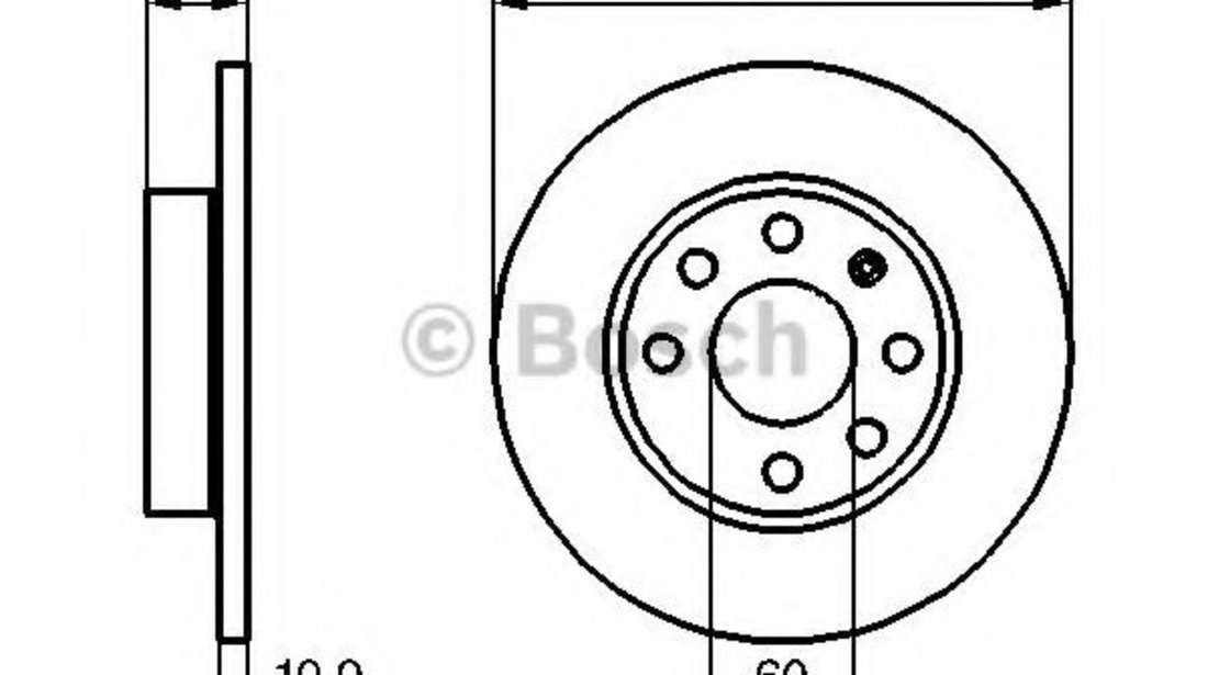 Disc frana OPEL CORSA C (F08, F68) (2000 - 2009) BOSCH 0 986 479 189 piesa NOUA