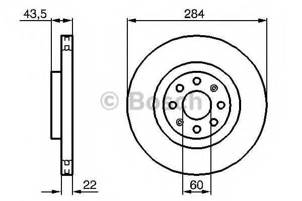 Disc frana OPEL CORSA E (2014 - 2016) BOSCH 0 986 479 B90 piesa NOUA