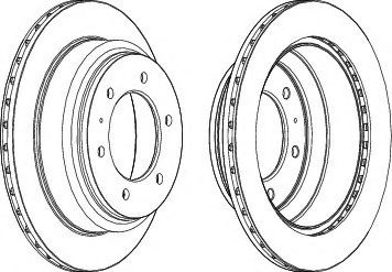 Disc frana OPEL FRONTERA A Sport (5_SUD2) (1992 - 1998) FERODO DDF695 piesa NOUA