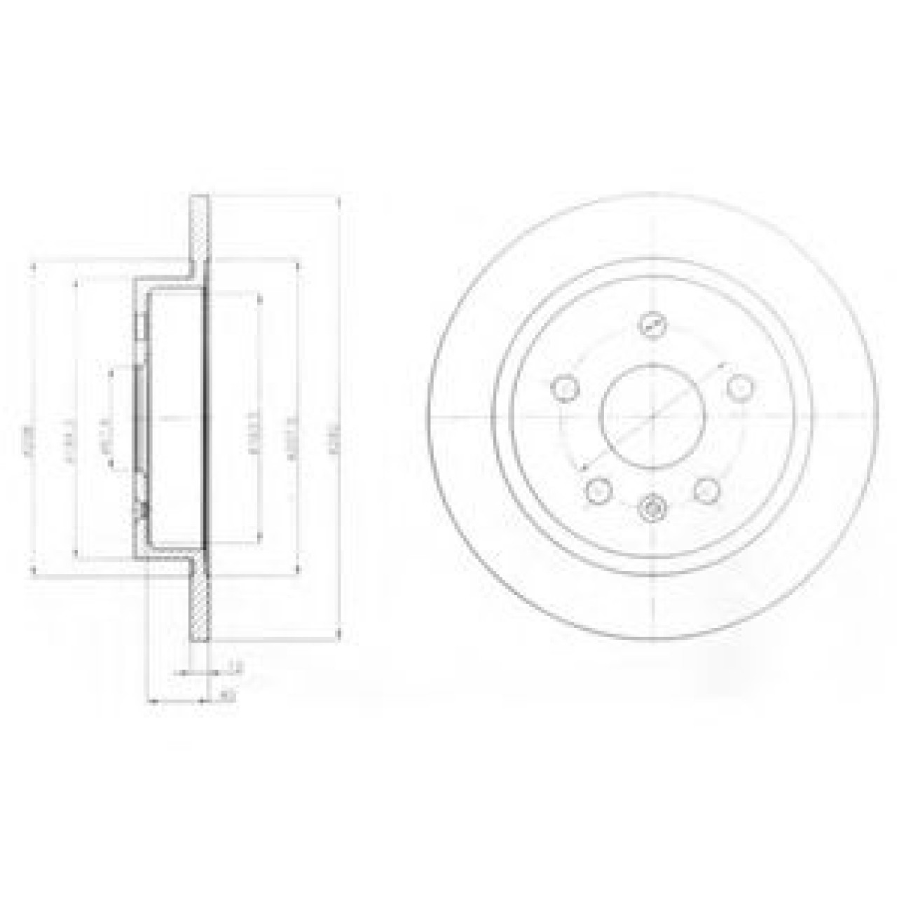 Disc frana OPEL INSIGNIA (2008 - 2016) DELPHI BG4188 piesa NOUA