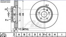 Disc frana OPEL INSIGNIA Combi (2008 - 2016) ATE 2...