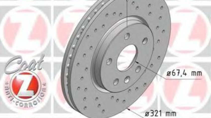 Disc frana OPEL INSIGNIA Limuzina (2008 - 2016) ZIMMERMANN 430.2615.52 piesa NOUA