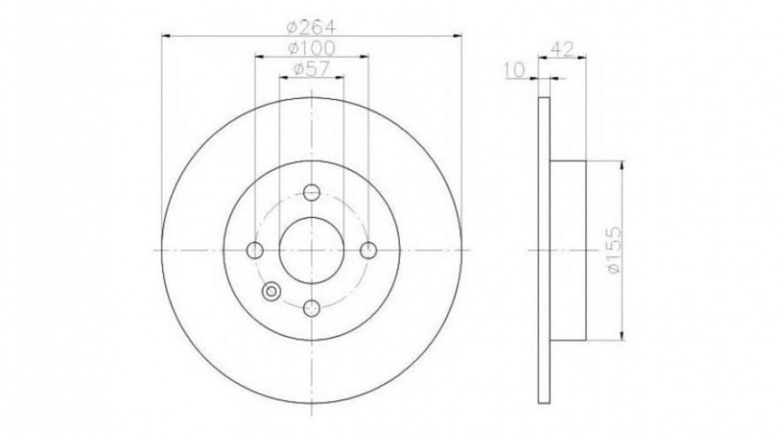 Disc frana Opel MERIVA 2003-2010 #2 08982610