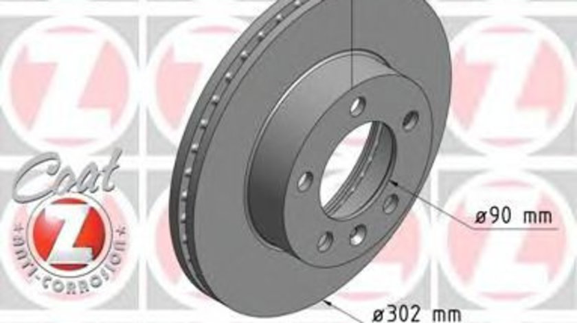 Disc frana OPEL MOVANO B platou / sasiu (2010 - 2016) ZIMMERMANN 430.2625.20 piesa NOUA