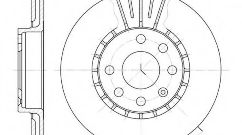 Disc frana OPEL TIGRA (95) (1994 - 2000) REMSA 6174.10 piesa NOUA