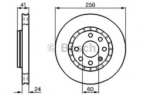 Disc frana OPEL VECTRA B (36) (1995 - 2002) BOSCH 0 986 478 327 piesa NOUA