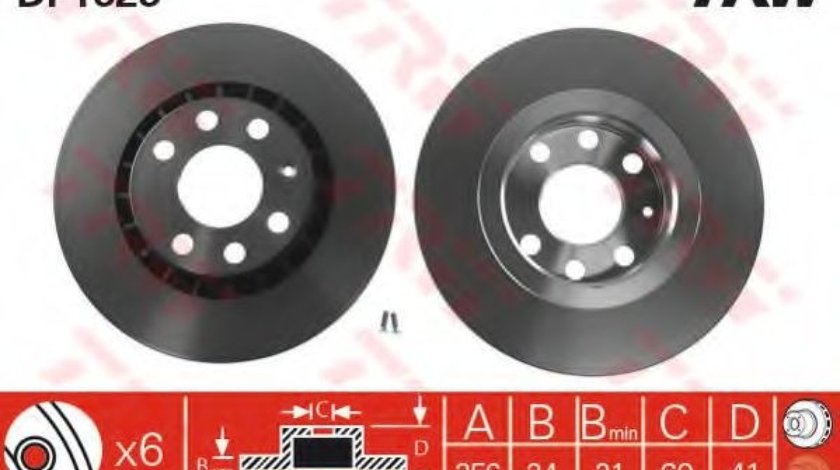 Disc frana OPEL VECTRA B (36) (1995 - 2002) TRW DF1625 piesa NOUA