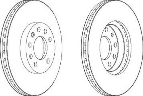 Disc frana OPEL VECTRA C (2002 - 2016) FERODO DDF1191 piesa NOUA