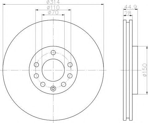 Disc frana OPEL VECTRA C (2002 - 2016) TEXTAR 92118803 piesa NOUA