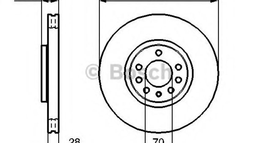 Disc frana OPEL VECTRA C GTS (2002 - 2016) BOSCH 0 986 479 143 piesa NOUA