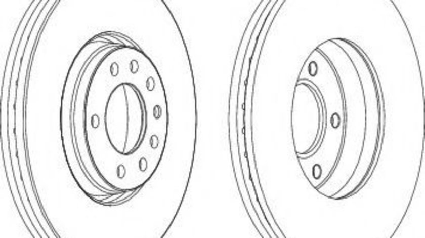 Disc frana OPEL ZAFIRA A (F75) (1999 - 2005) FERODO DDF1261 piesa NOUA