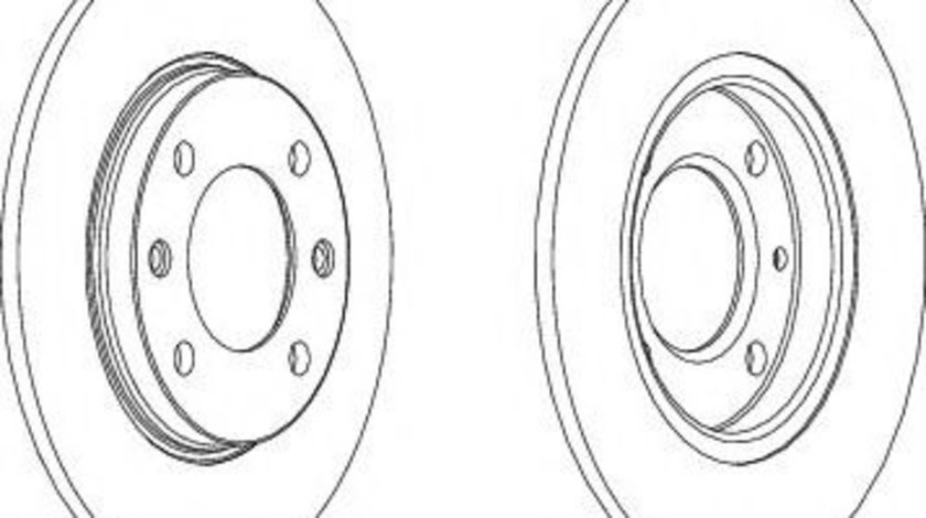 Disc frana PEUGEOT 106 II (1) (1996 - 2016) FERODO DDF244 piesa NOUA