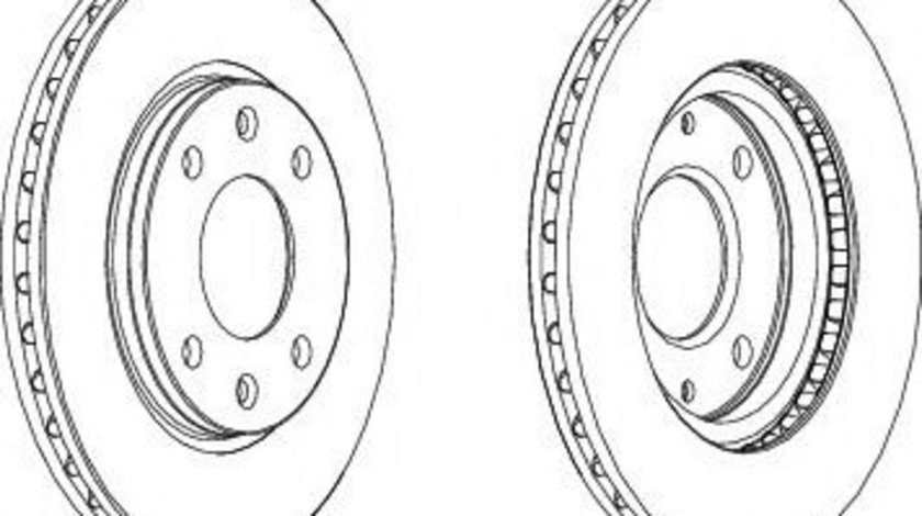 Disc frana PEUGEOT 106 II (1) (1996 - 2016) FERODO DDF214 piesa NOUA