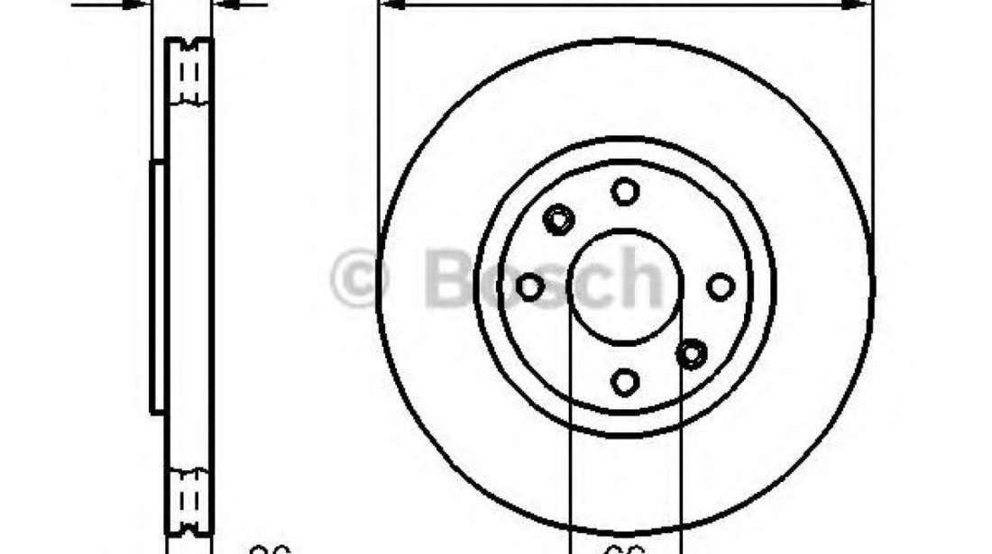 Disc frana PEUGEOT 207 CC (WD) (2007 - 2016) BOSCH 0 986 478 979 piesa NOUA