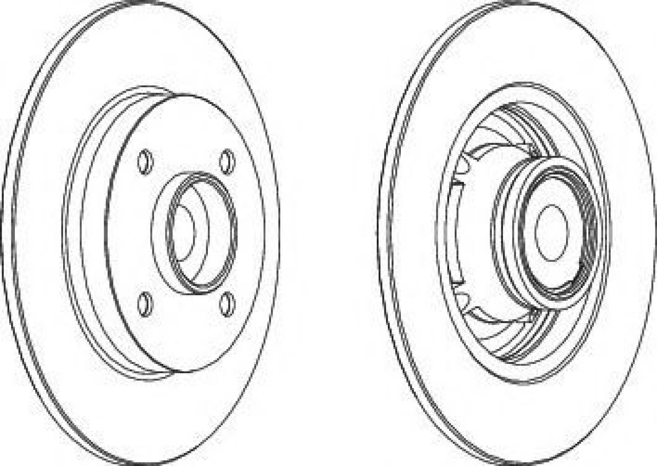 Disc frana PEUGEOT 207 CC (WD) (2007 - 2016) FERODO DDF1560-1 piesa NOUA