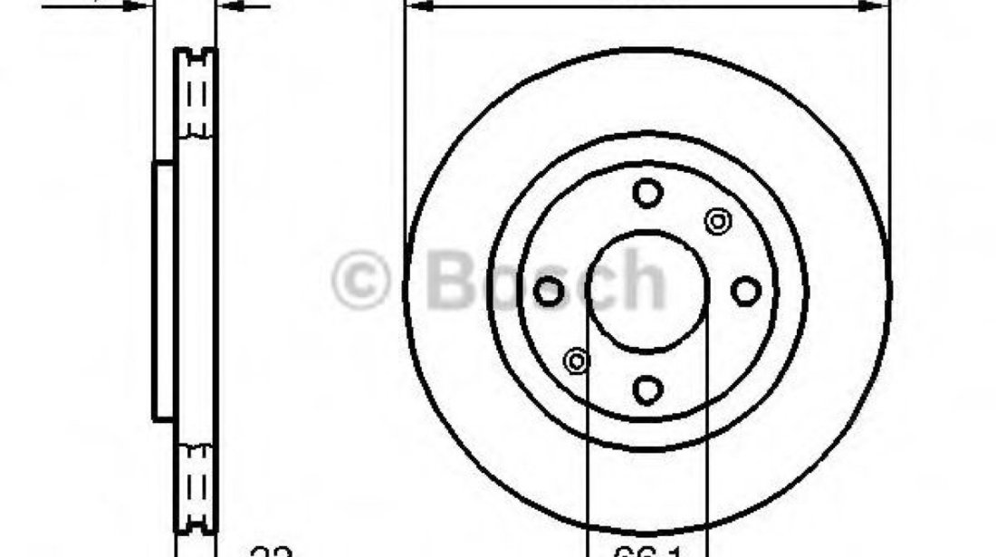 Disc frana PEUGEOT 207 SW (WK) (2007 - 2016) BOSCH 0 986 478 618 piesa NOUA