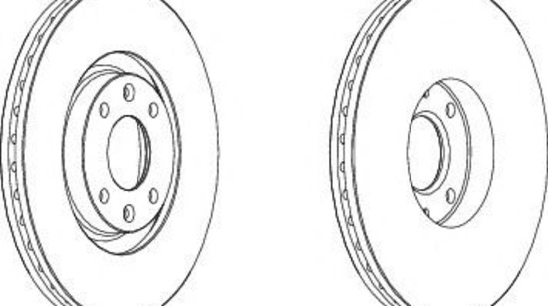 Disc frana PEUGEOT 207 SW (WK) (2007 - 2016) FERODO DDF1442 piesa NOUA