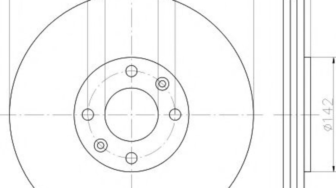 Disc frana PEUGEOT 207 SW (WK) (2007 - 2016) TEXTAR 92133203 piesa NOUA