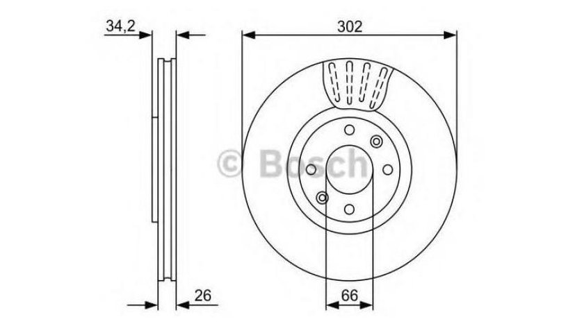 Disc frana Peugeot 208 2012-2016 #2 0986479548