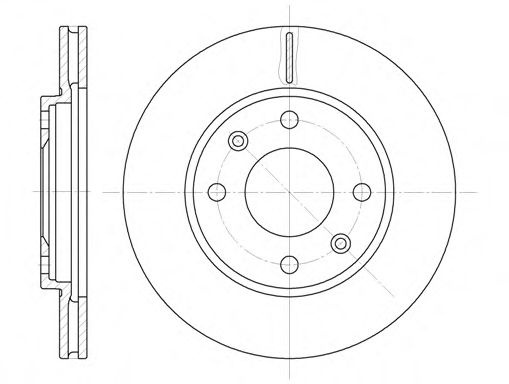 Disc frana PEUGEOT 306 Break (7E, N3, N5) (1994 - 2002) REMSA 6131.10 piesa NOUA