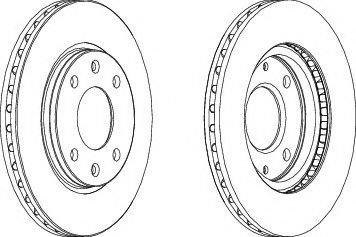 Disc frana PEUGEOT 306 Break (7E, N3, N5) (1994 - 2002) FERODO DDF214 piesa NOUA