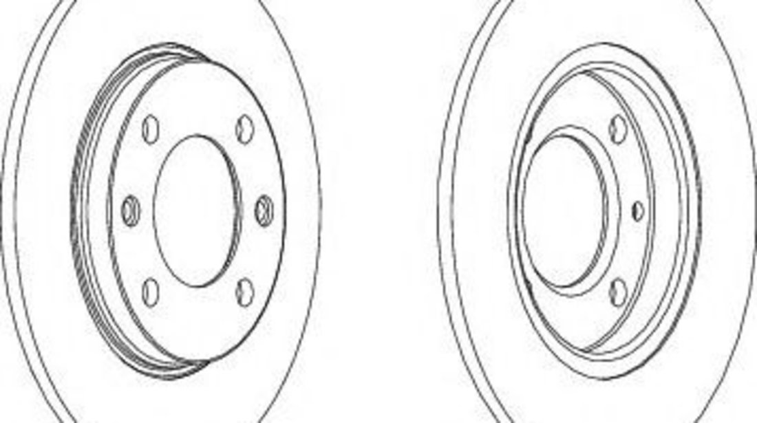 Disc frana PEUGEOT 306 Hatchback (7A, 7C, N3, N5) (1993 - 2003) FERODO DDF244 piesa NOUA