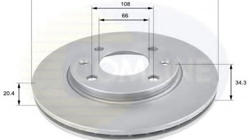 Disc frana PEUGEOT 306 Hatchback (7A, 7C, N3, N5) (1993 - 2003) COMLINE ADC1506V piesa NOUA