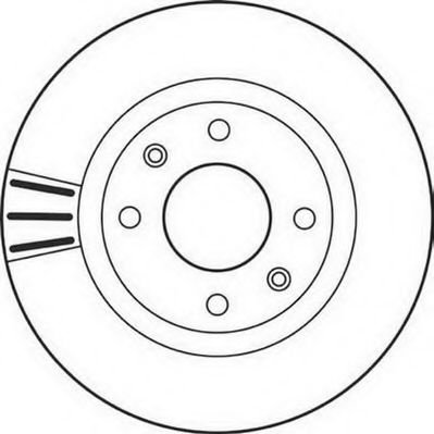 Disc frana PEUGEOT 307 (3A/C) (2000 - 2016) JURID 562128JC piesa NOUA