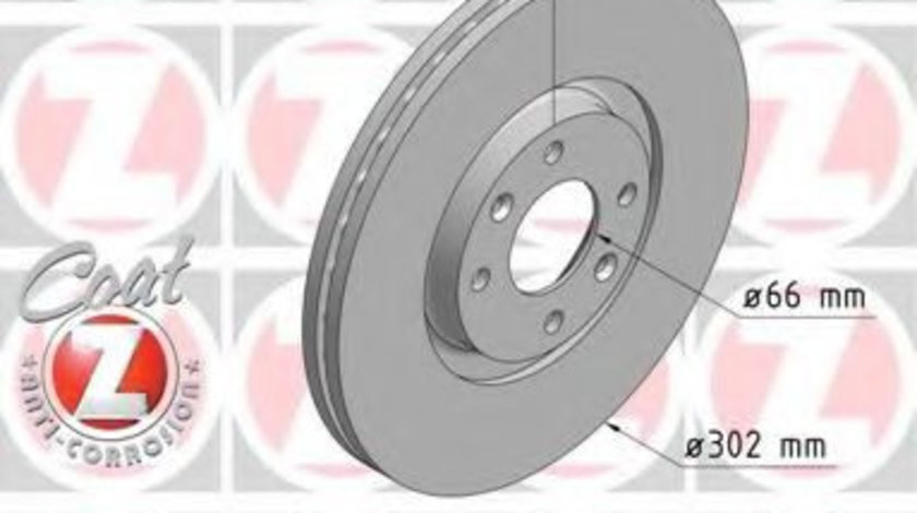 Disc frana PEUGEOT 307 (3A/C) (2000 - 2016) ZIMMERMANN 180.3023.20 piesa NOUA