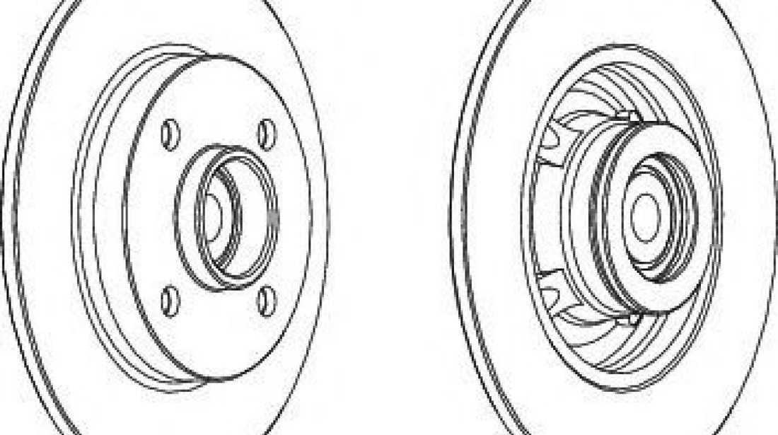 Disc frana PEUGEOT 307 Estate (3E) (2002 - 2016) FERODO DDF1561-1 piesa NOUA