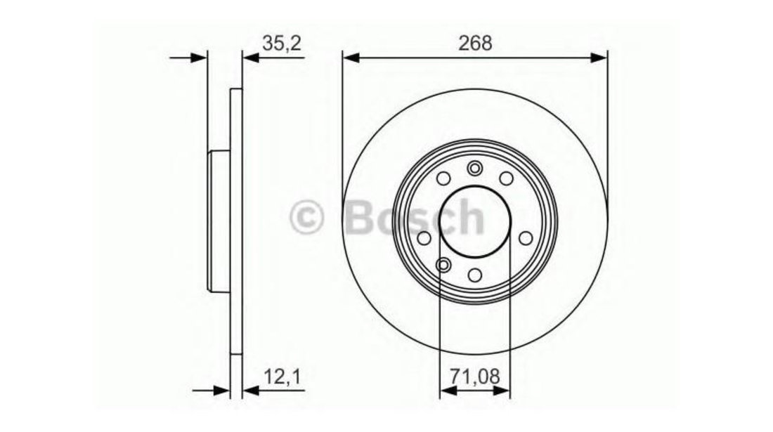 Disc frana Peugeot 308 SW II 2014-2016 #2 0986479C24