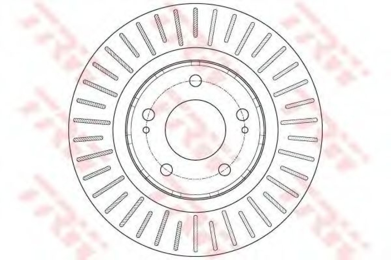 Disc frana PEUGEOT 4007 (GP) (2007 - 2016) TRW DF6174 piesa NOUA