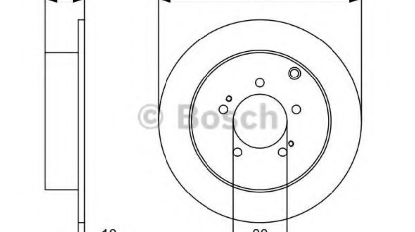 Disc frana PEUGEOT 4008 (2012 - 2016) BOSCH 0 986 479 318 piesa NOUA