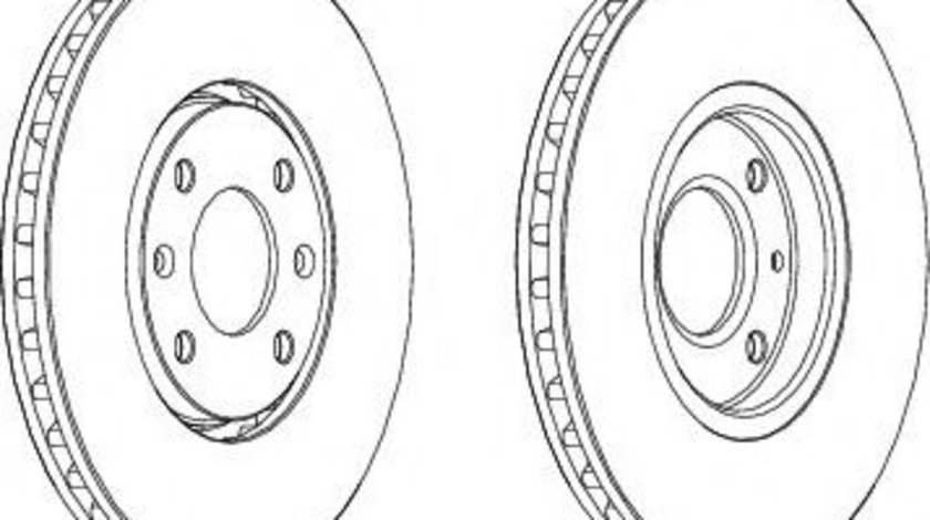 Disc frana PEUGEOT 406 (8B) (1995 - 2005) FERODO DDF841 piesa NOUA