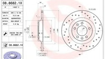 Disc frana PEUGEOT 407 (6D) (2004 - 2016) BREMBO 0...