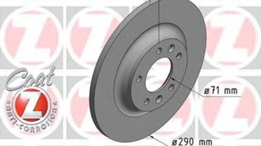 Disc frana PEUGEOT 407 (6D) (2004 - 2016) ZIMMERMANN 440.3112.20 piesa NOUA