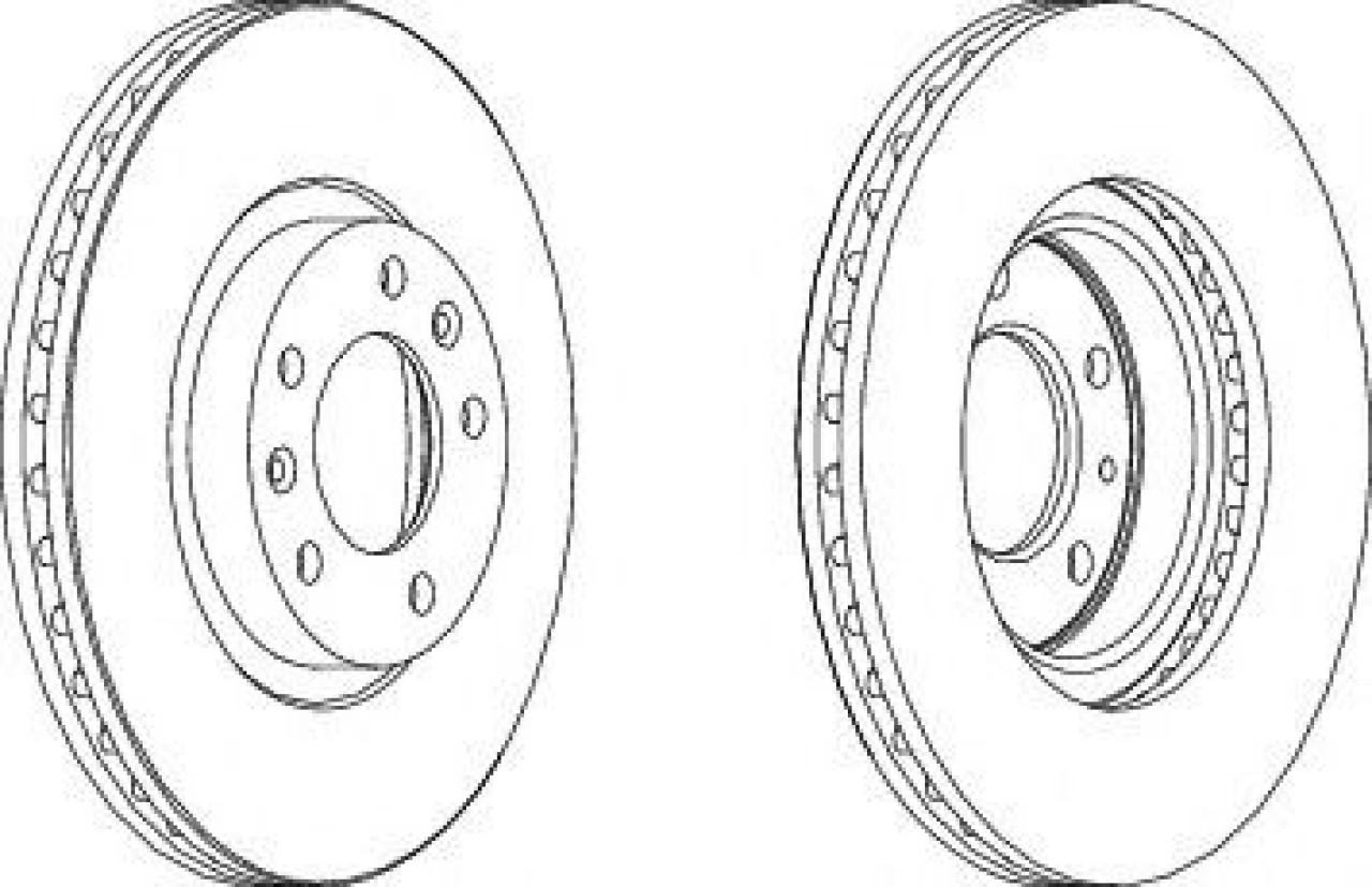 Disc frana PEUGEOT 508 (2010 - 2016) FERODO DDF1132 piesa NOUA