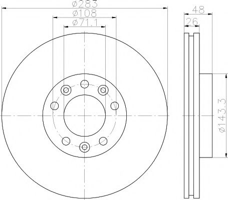 Disc frana PEUGEOT 508 (2010 - 2016) TEXTAR 92232503 piesa NOUA