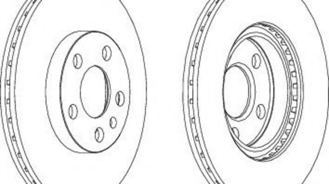 Disc frana PEUGEOT 806 (221) (1994 - 2002) FERODO DDF842 piesa NOUA