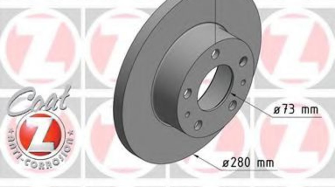 Disc frana PEUGEOT BOXER bus (230P) (1994 - 2002) ZIMMERMANN 180.3010.20 piesa NOUA