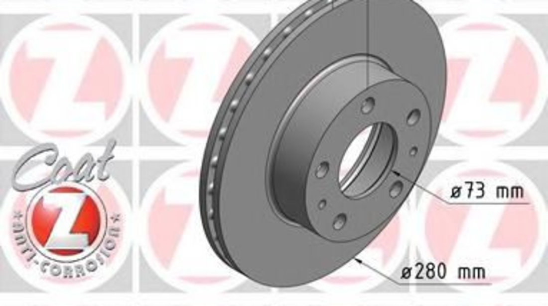 Disc frana PEUGEOT BOXER bus (230P) (1994 - 2002) ZIMMERMANN 180.3013.20 piesa NOUA