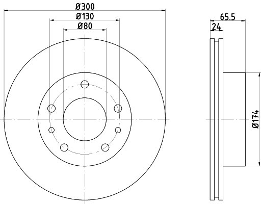 Disc frana PEUGEOT BOXER caroserie (2006 - 2016) KRIEGER 0950004108 piesa NOUA