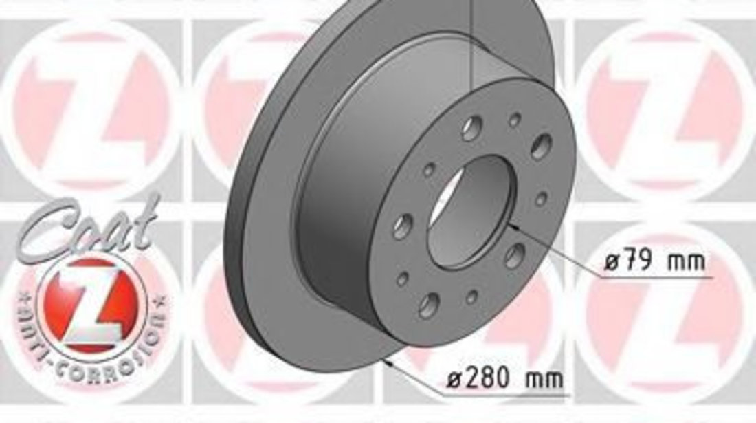 Disc frana PEUGEOT BOXER caroserie (244) (2001 - 2016) ZIMMERMANN 180.3020.20 piesa NOUA