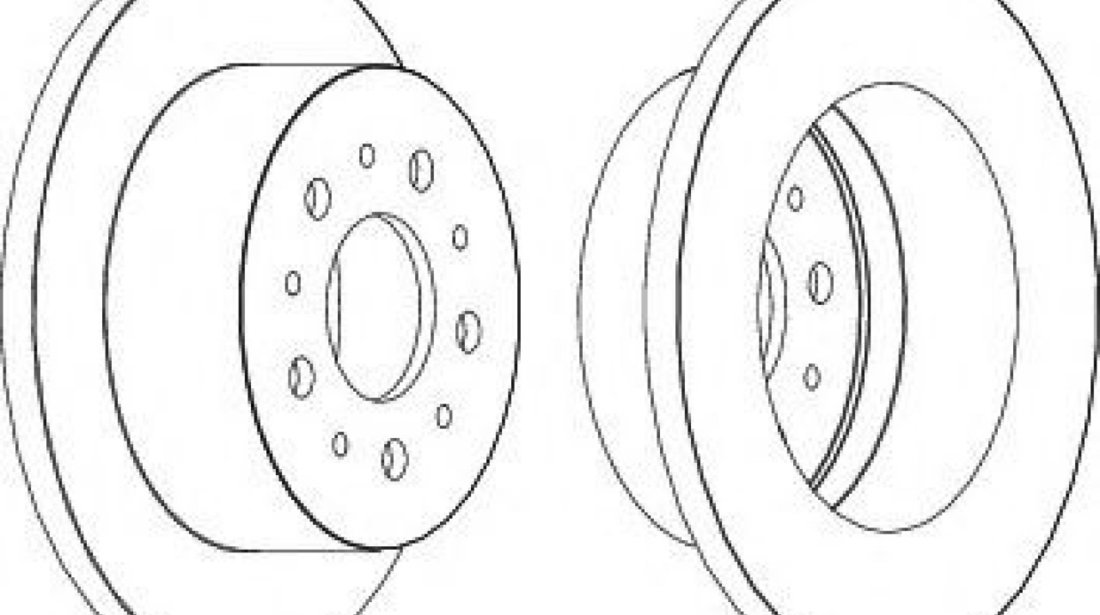 Disc frana PEUGEOT BOXER platou / sasiu (2006 - 2016) JURID 562526JC piesa NOUA