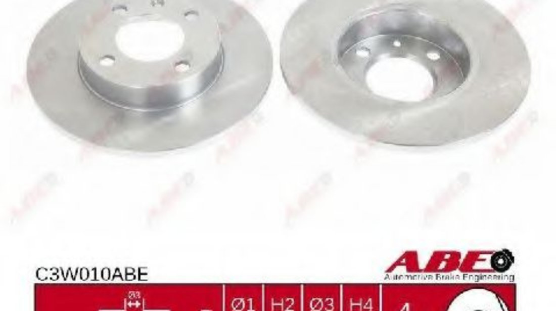 Disc frana PEUGEOT BOXER platou / sasiu (244) (2001 - 2016) ABE C3W010ABE piesa NOUA