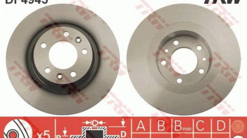 Disc frana Peugeot EXPERT caroserie (VF3A_, VF3U_, VF3X_) 2007-2016 #3 08A45610