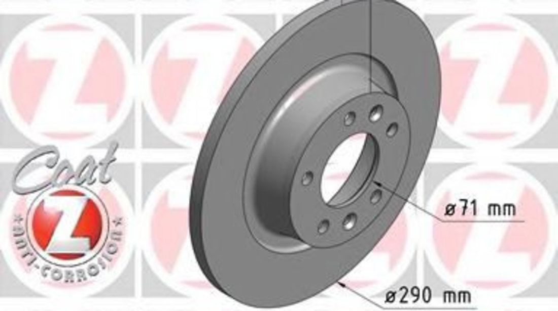 Disc frana PEUGEOT EXPERT Tepee (VF3V) (2007 - 2016) ZIMMERMANN 440.3118.20 piesa NOUA