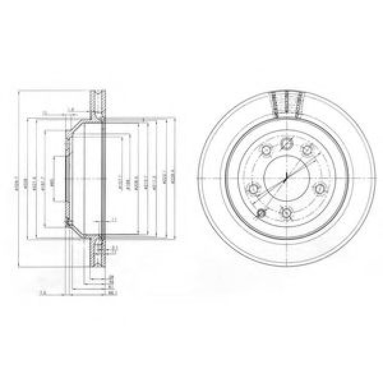 Disc frana PORSCHE CAYENNE (92A) (2010 - 2016) DELPHI BG3775C piesa NOUA